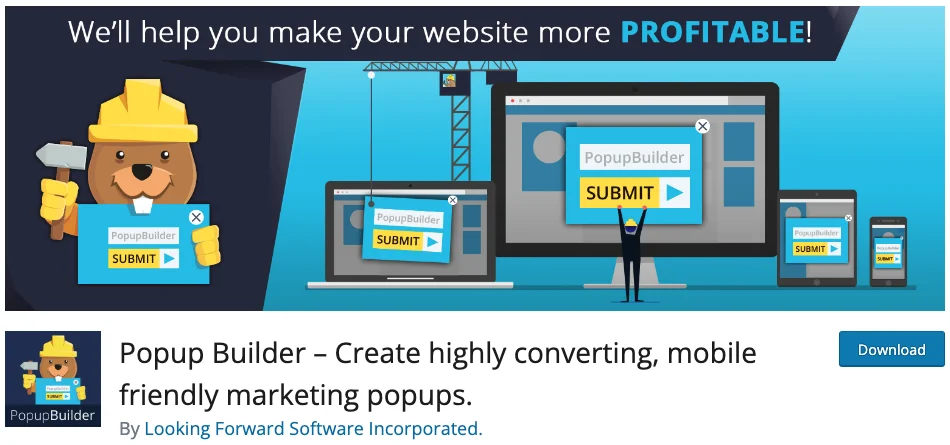 Popup builder plugin